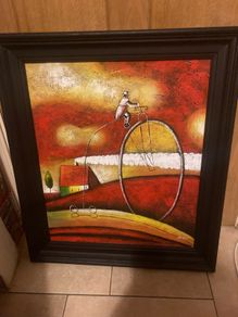 Mixed media signed artwork free postage
