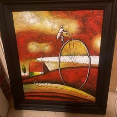 Mixed media signed artwork free postage