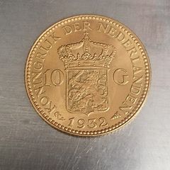 Netherlands 10 gulder gold coin 1932