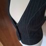 Sophie B Slate Grey Pinstripe Waistcoat Size 8-10 Image 3