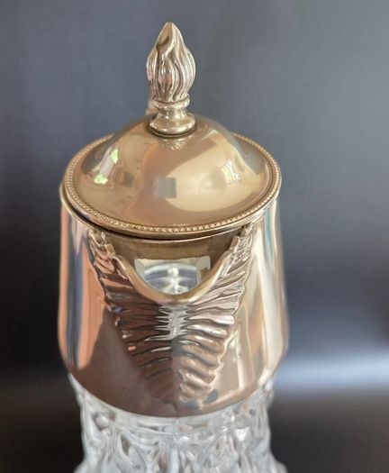Edwardian style cut glass claret jug