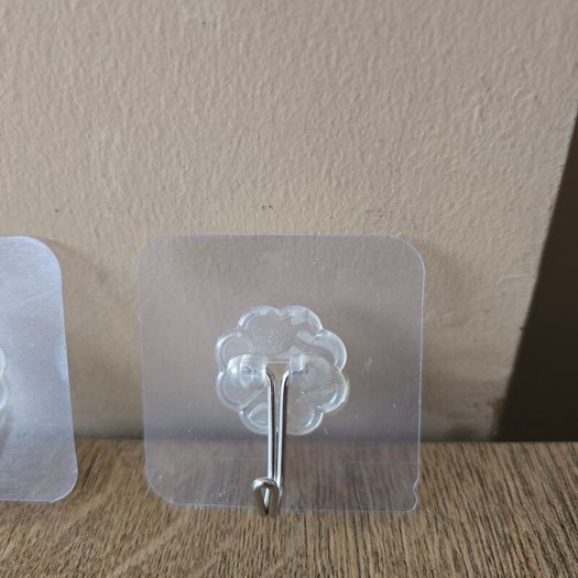 Stick-on hooks