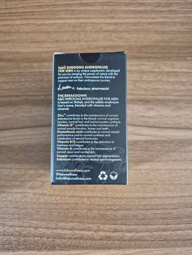 FABU Vitamins And Minerals Capsules, Shrooms, Andropause For Men