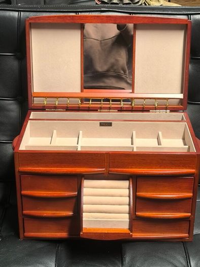 Mele & Co Empress Large Wooden Jewelry Box