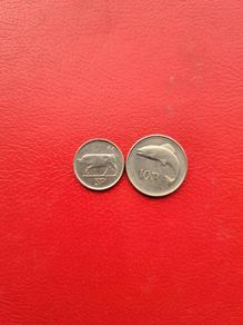 1996 Irish 5p and 2000 10p