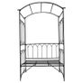 Garden Arbor Bench Plant Climbing Support Trellis for Rose Vines Black Image 6