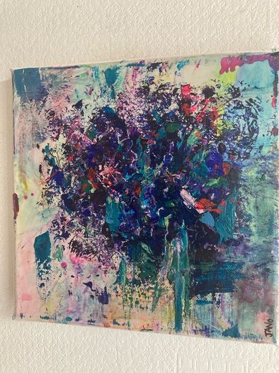 Framed Original Painting Contemporary Art Floral Art   Irish Art Gift