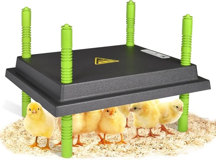 Chick Brooder Heating Plate, 10"x12"Chicken Brooder Heater with Adjustable Height for Baby Chick & Duckling, 20W Brooder Plate for Up to 15 Chick, Replacement Heat Lamp Warm Like Mother Hen