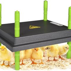 Chick Brooder Heating Plate, 10"x12"Chicken Brooder Heater with Adjustable Height for Baby Chick & Duckling, 20W Brooder Plate for Up to 15 Chick, Replacement Heat Lamp Warm Like Mother Hen