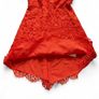 Sandro Size 2Uk 8-10 Orange Floral Lace Fit & Flare Dress Image 5