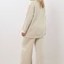 YOURS Curve Ivory White Sweatshirt & Wide Leg Jogger Set Image 3