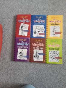 Diary of a Wimpy Kid books x6