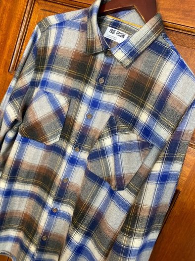 Paul Galvin Checked Flannel Shirt Medium Chest 38-40inch