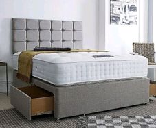 Divan Double & King Size Bed Frame With Mattress