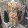 Vintage colourful print dress Paris Image 4
