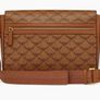 MCM Monogram messenger bag with natural nappa leather trim Image 6