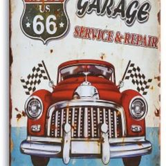 Route 66 Garage : Metal Sign