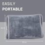 Rechargeable Electric Hot Water Bottle - Fast & Portable Heating for Hand & Body Warmers & Pain Relief, Hand Warmer with Soft Durable Grey Heating Pad Image 3
