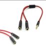 Y Splitter Cable 3.5 Mm 1 Male To 2 Dual Female Audio Cable For Earphone Headset Headphone MP3 MP4 Stereo Plug Adapter Jack Port Image 4