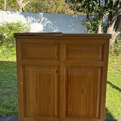 Foldable solid wooden bar
