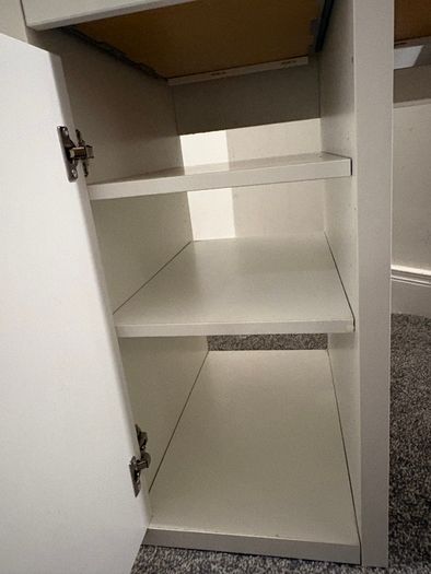 White IKEA desk