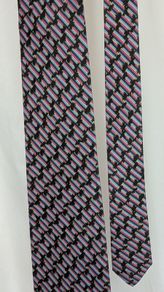 Christian Dior Monsieur Tie Silk Geometric Multicolour Vintage Designer
