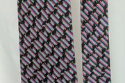 Christian Dior Monsieur Tie Silk Geometric Multicolour Vintage Designer