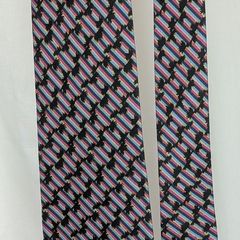 Christian Dior Monsieur Tie Silk Geometric Multicolour Vintage Designer