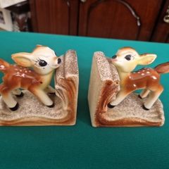 vintage fawn bambi bookends