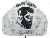Professional Cape Barbers Gown Hair Cutting Apron - DAPPER BARBER Design