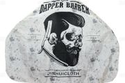 Professional Cape Barbers Gown Hair Cutting Apron - DAPPER BARBER Design