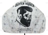 main image for ad Professional Cape Barbers Gown Hair Cutting Apron - DAPPER BARBER Design