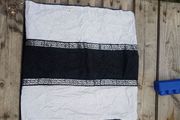 Silver and black small pillow case