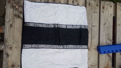 Silver and black small pillow case