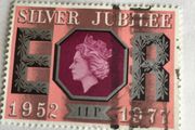 Queen Elizabeth II Silver Jubilee stamp