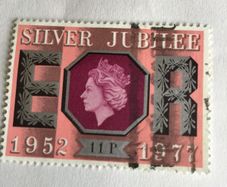 Queen Elizabeth II Silver Jubilee stamp