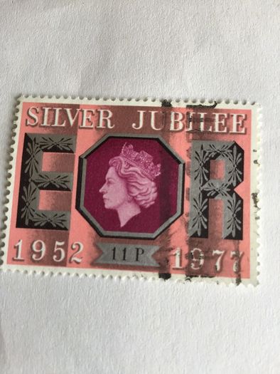 Queen Elizabeth II Silver Jubilee stamp