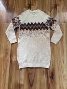 Next knitted sequins dress age 7