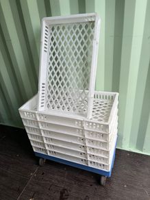 Used Confectionery Trays with Dollies