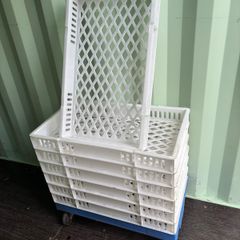 Used Confectionery Trays with Dollies
