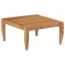 Coffee Table Solid Acacia Wood 80x80x41 cm Brown Image 7
