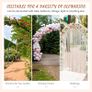 Metal Garden Trellis Arch with Durable Steel Tubing & Elegant Image 6