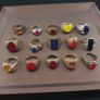 Handmade Brass Rings Lot of 15 Vintage Ancient Style Mixed Designs Image 8