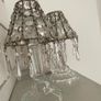 ShabbyChic Set of 2of each item 6items in total..Vintage crystal shades can be adjusted in height Image 5