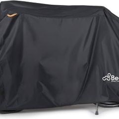 FREE EXPRESS SHIPPING Bike Cover, Waterproof Bicycle Cover Indoor Outdoor Storage - 210T Nylon with Pu Coating, Safty Straps, Lock-holes, Fits for Most Bikes