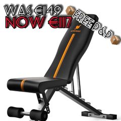 NEW SALE | Foldable Adjustable Weight Bench | 90 Degree, Incline, Decline, Flat
