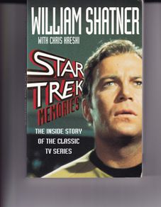 William Shatner Star Trek Memories 1st Print 1993 Softback Harper Collins Uk
