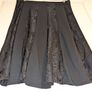 stunning wide pleat black floral midi skirt from Claudia C Image 2