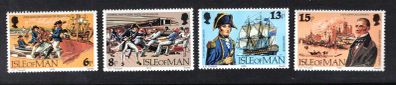1979 Isle of Man 150th Death Anniversary of Captain John Quilliam 1771-1829 Commemorative Stamps Mint Never Hinged (MNH)