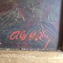 Very Old Framed Signed Landscape Painting As Is Image 4